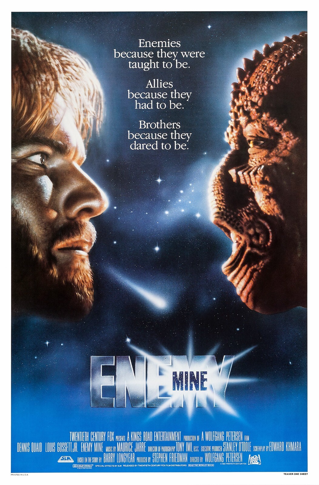 ENEMY MINE / Edward Khmara 1984 Screenplay office copy, Dennis Quaid space war