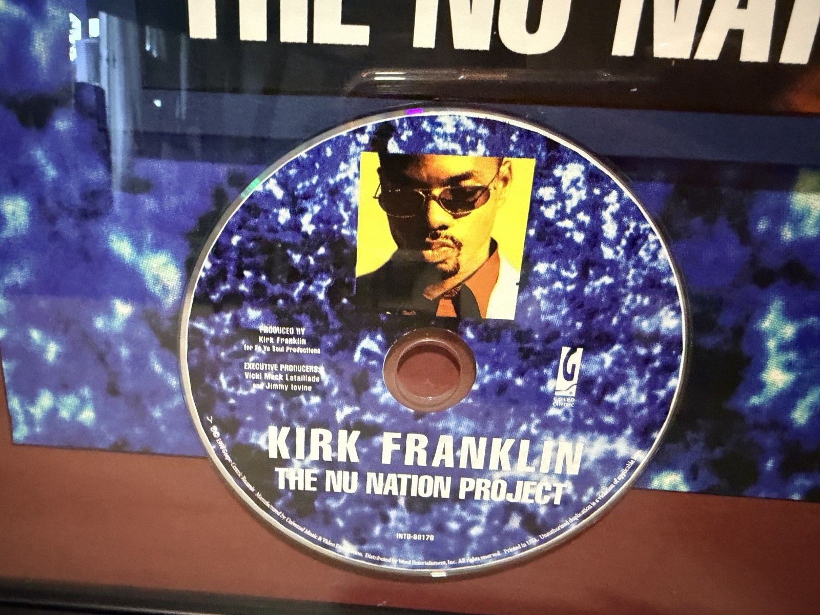 Kirk Franklin The Nu Nation Project Framed RIAA Platinum Award Display Record CD