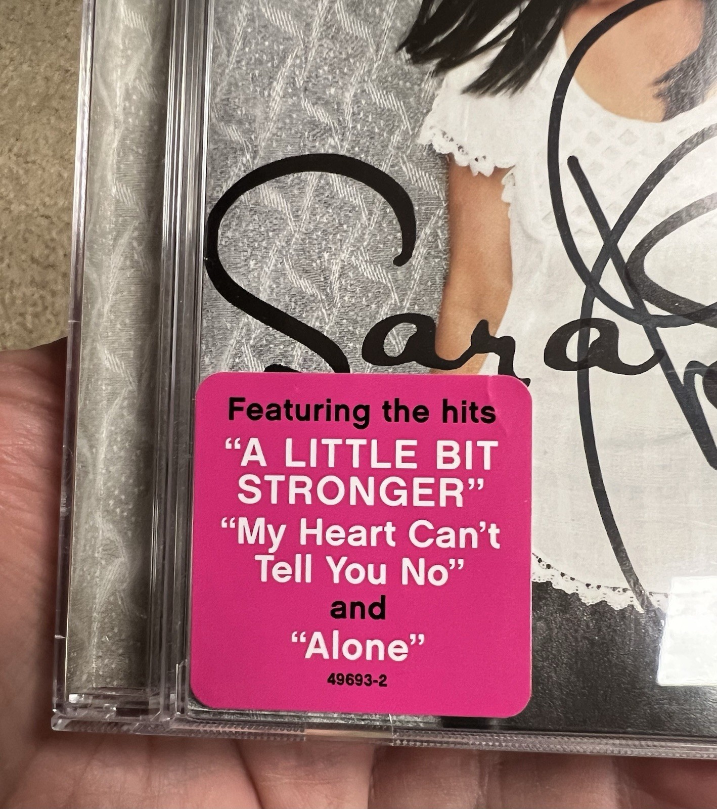 Sara Evans Cd Stronger Signed / Autographed 2011 Sony Music / RCA – Hype Sticker