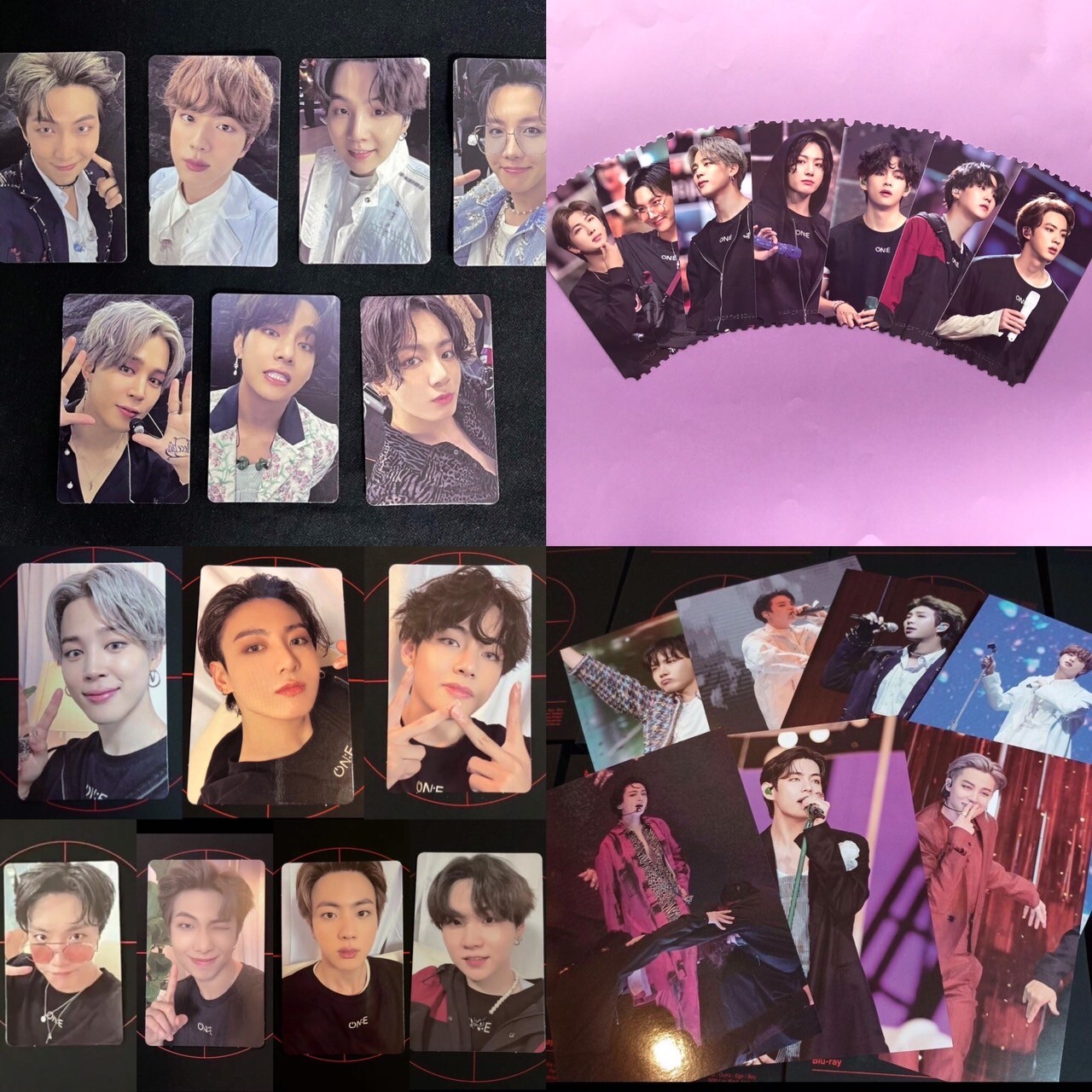 BTS MAP OF THE SOUL ONE DVD MOS ONE Blu-ray Photo Card Hologram Ticket PostCard