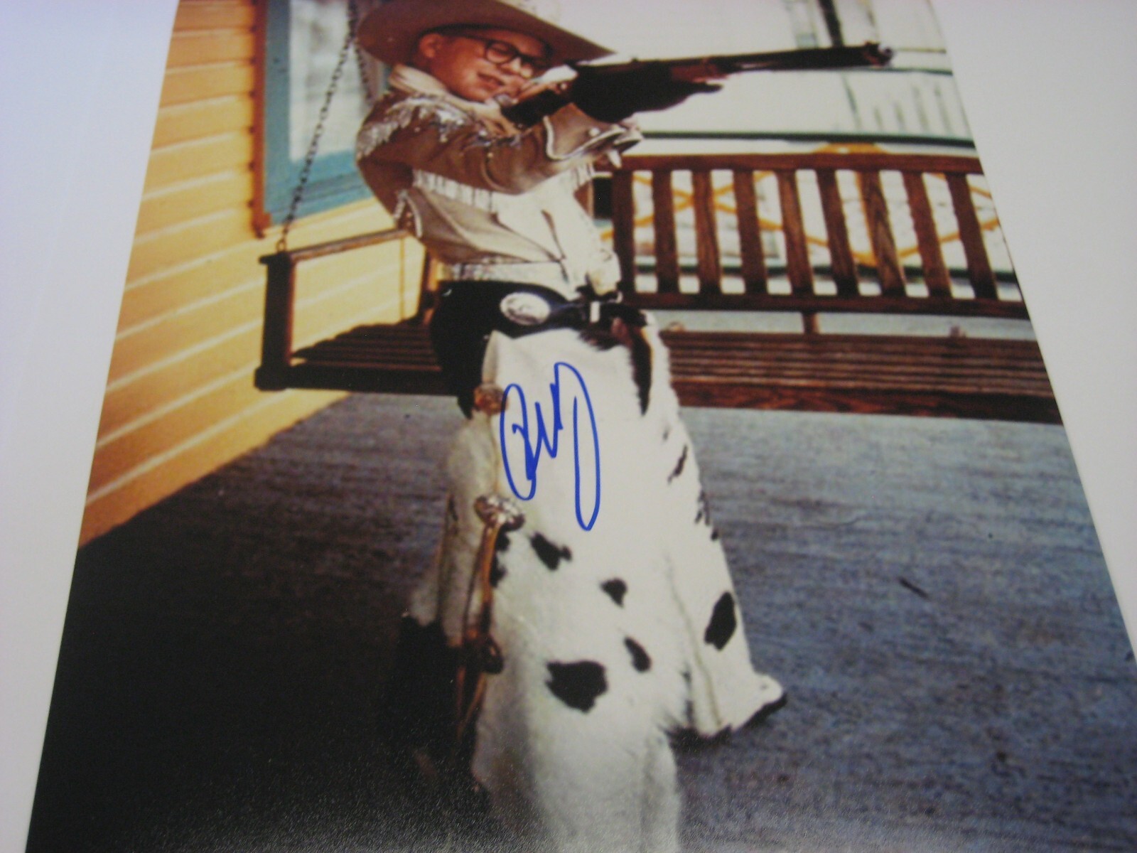 A CHRISTMAS STORY AUTOGRAPHED PHOTO RALPHIE PETER BILLINGSLEY COA FREE SHIPPING!
