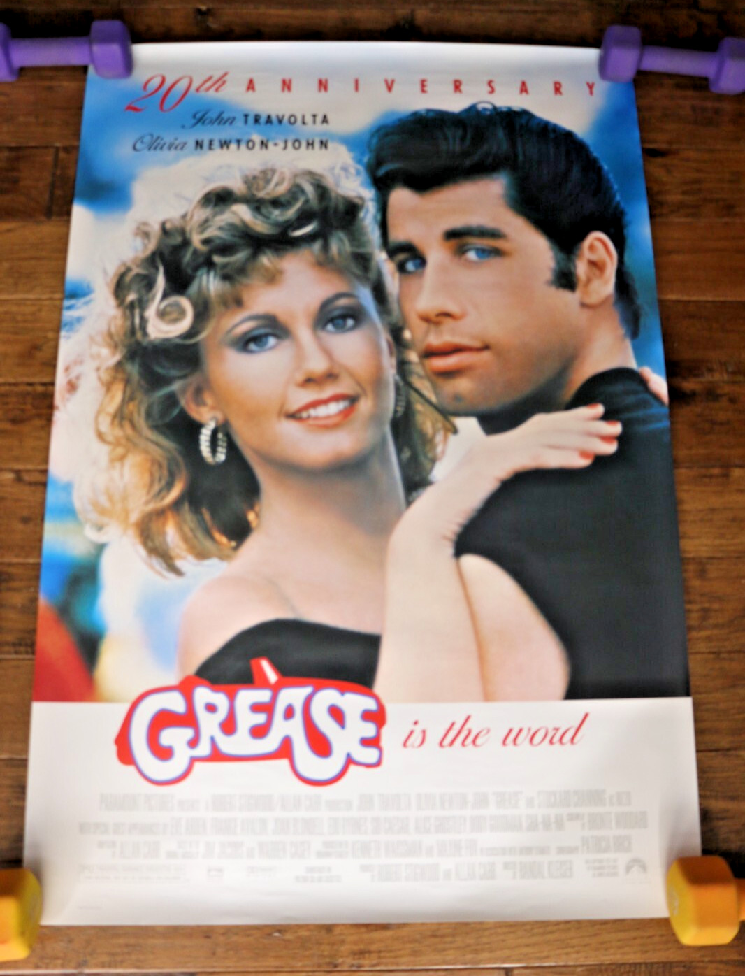 Grease Is The Word 1997 Original Movie Poster 27×40 John Travolta Olivia Newton