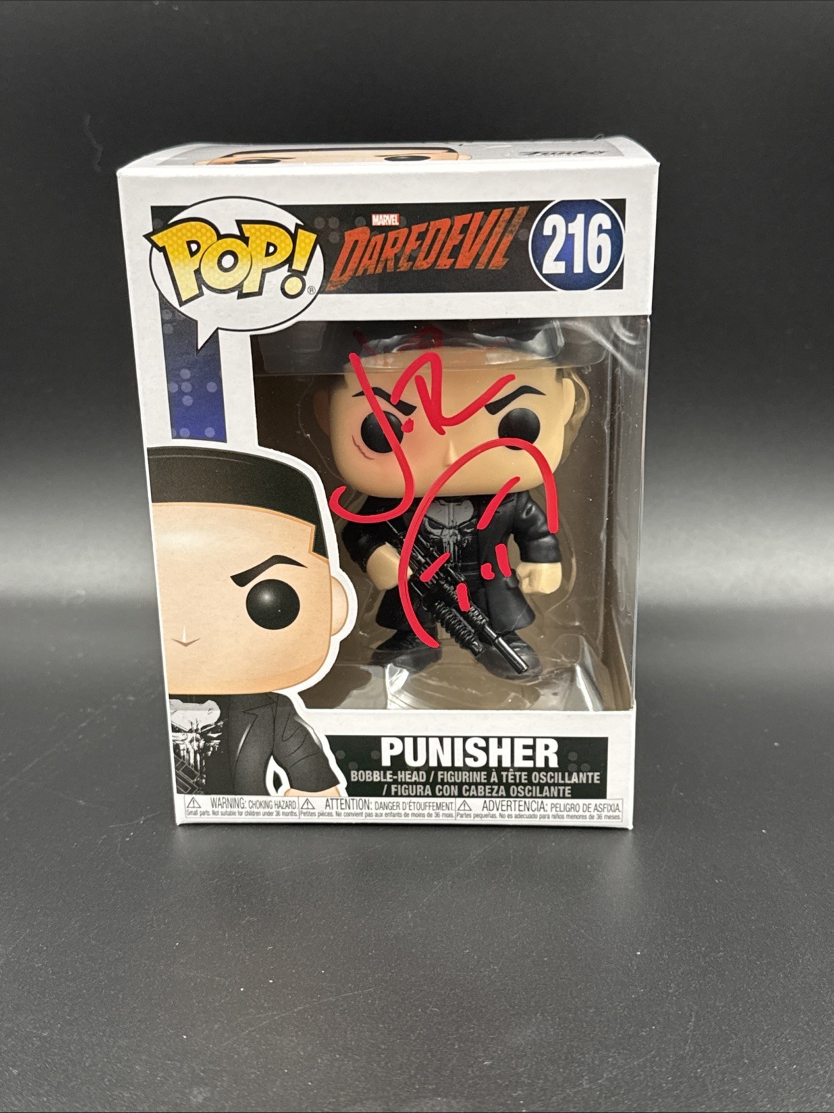 JON BERNTHAL SIGNED THE PUNISHER FUNKO 216 W/ SKETCH AUTOGRAPH DAREDEVIL BAS