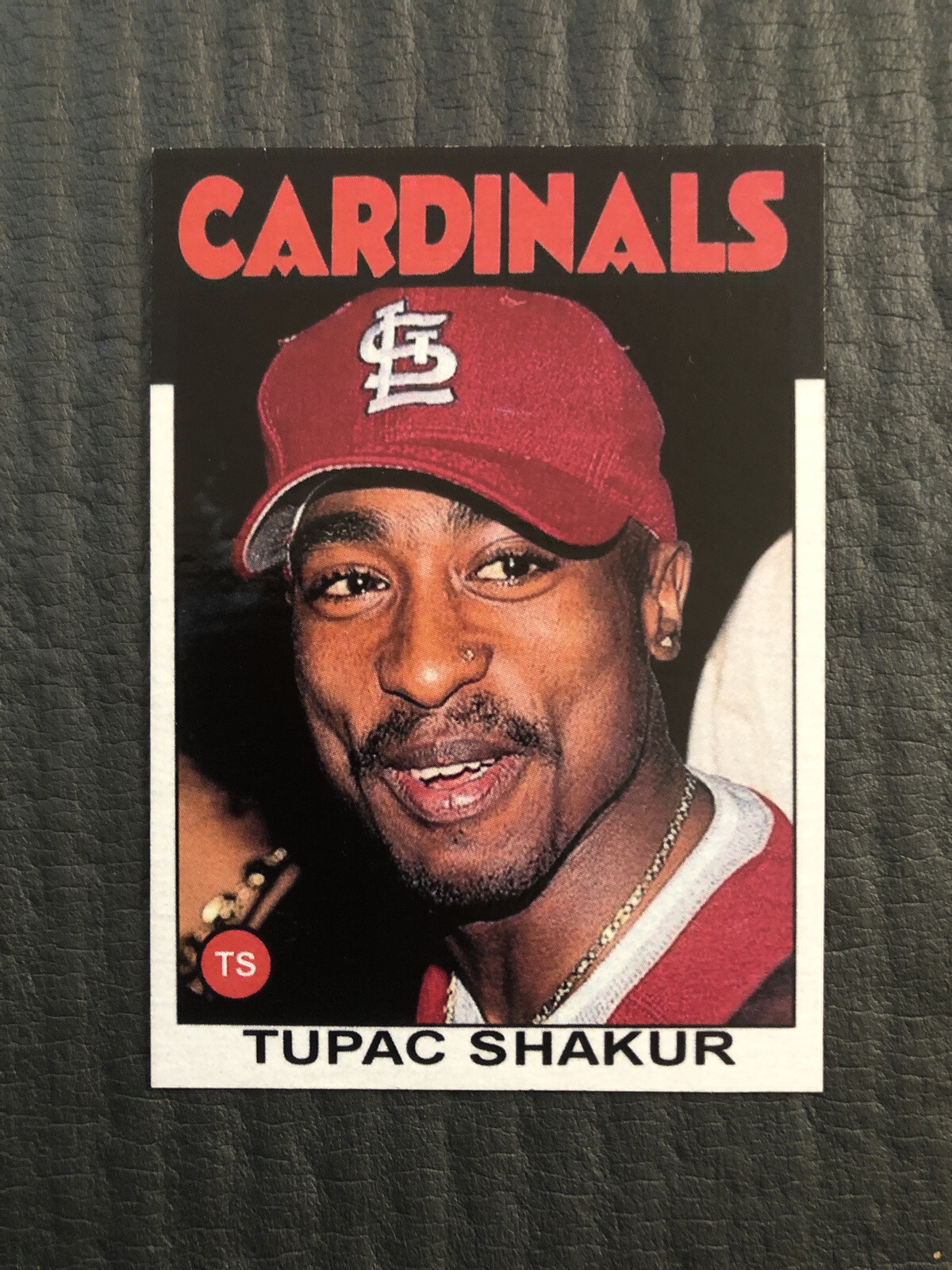 Tupac Shakur 2Pac St Louis Cardinals Trading Card 1986 Topps Limited Edition