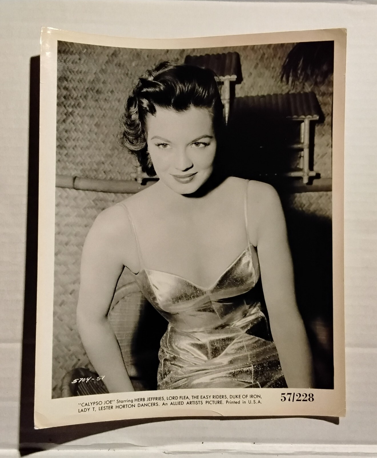 Early Angie Dickinson Calypso Joe Orig 1957 8×10 Allied Artists Photo