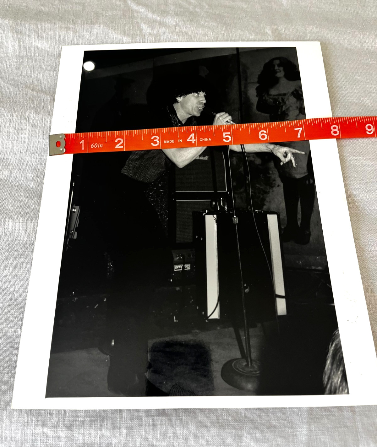 CRAMPS Lux Interior B&W 8×10 Photograph 1977 NYC PUNK CBGB OMFUG KRISTAL
