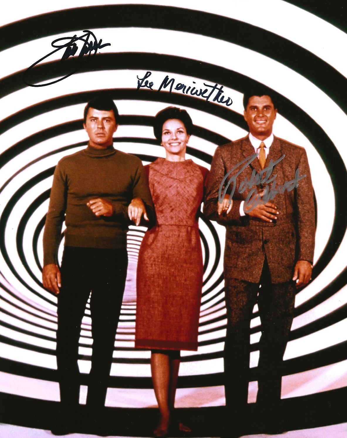 Time Tunnel Cast Signed Photo James Darren, Robert Colbert, Lee Meriwether w/COA