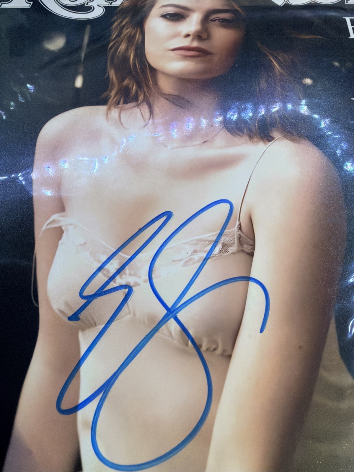 Emma Stone AUTOGRAPH Hand Signed 8×10 Photo With COA Rolling Stone Cover