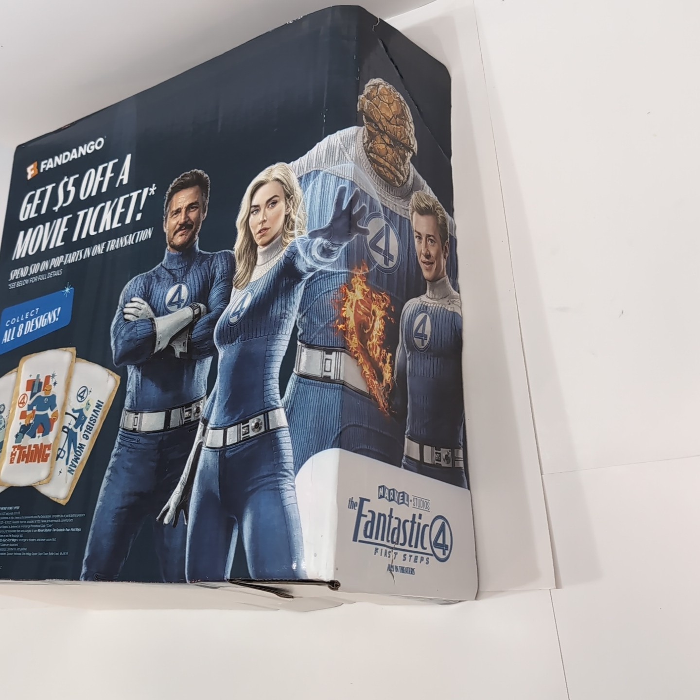 Fantastic 4 Four First Steps In-Store Advertisement Pop tarts Display 23″X23″