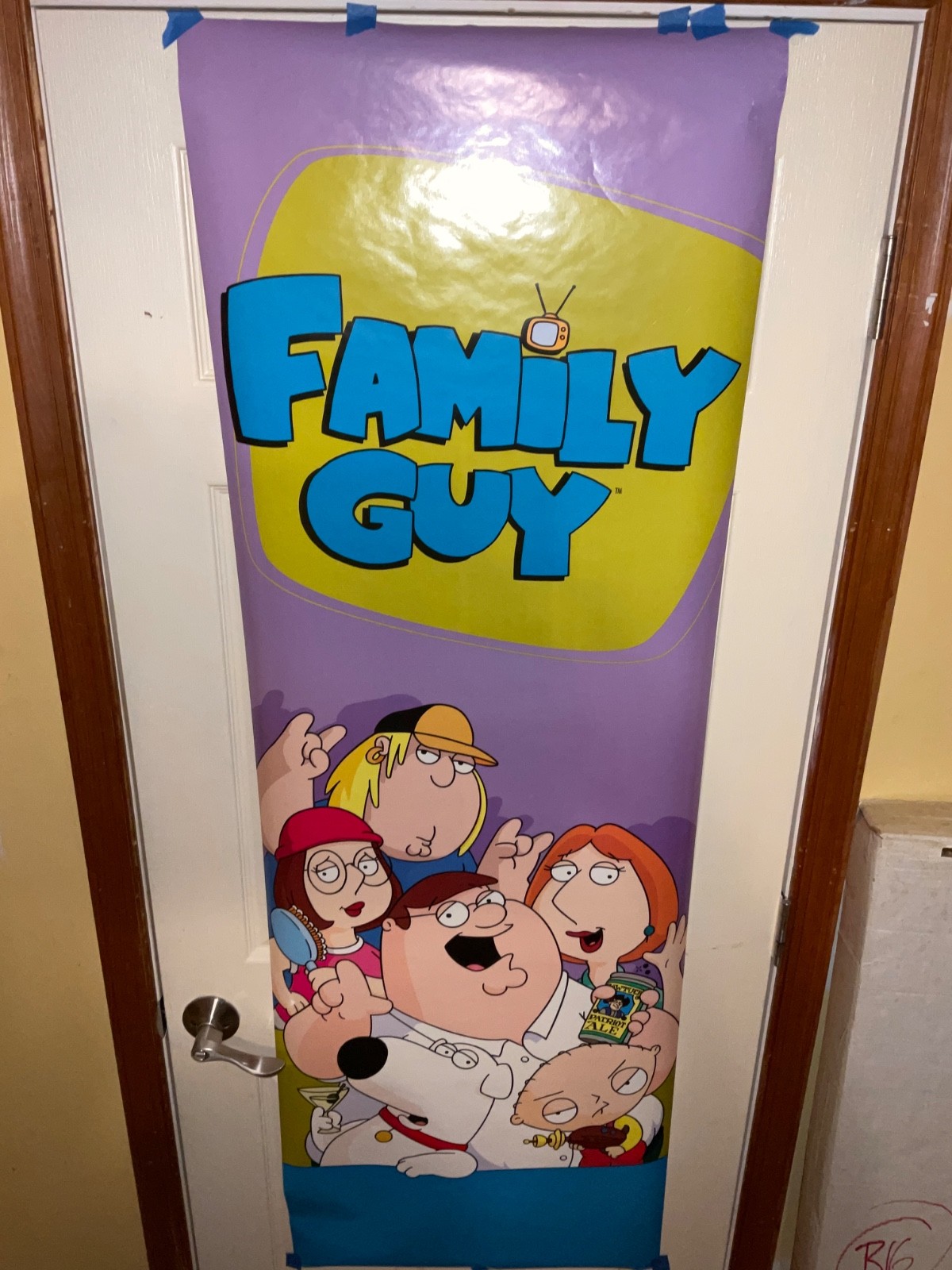 SUPER RARE FOX TV 2004 OVERSIZED FAMILY GUY ORIGINAL PROMO 21×62 POSTER NEW NM