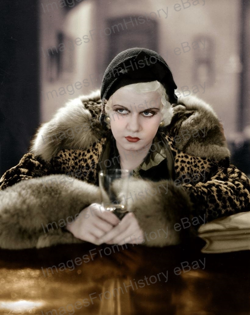 8×10 Print Jean Harlow Beautiful Fashion Portrait #JH1