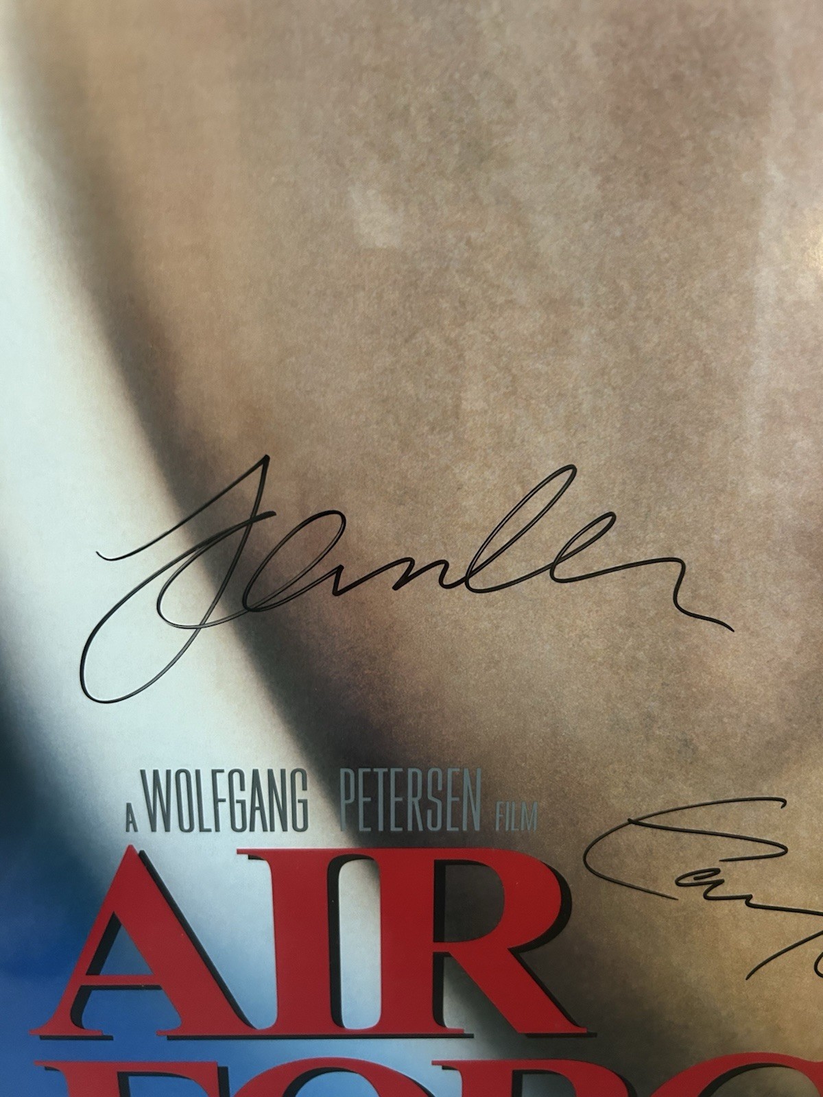AIR FORCE ONE Harrison Ford, Glenn Close, Gary Oldman Signed 27×40 Movie Poster