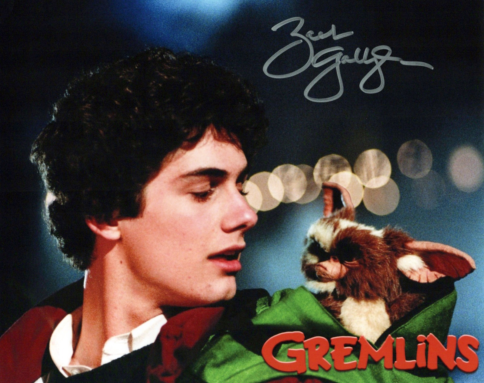Zach Galligan Gremlins W/Coa autographed photo signed 8X10 #2 Billy