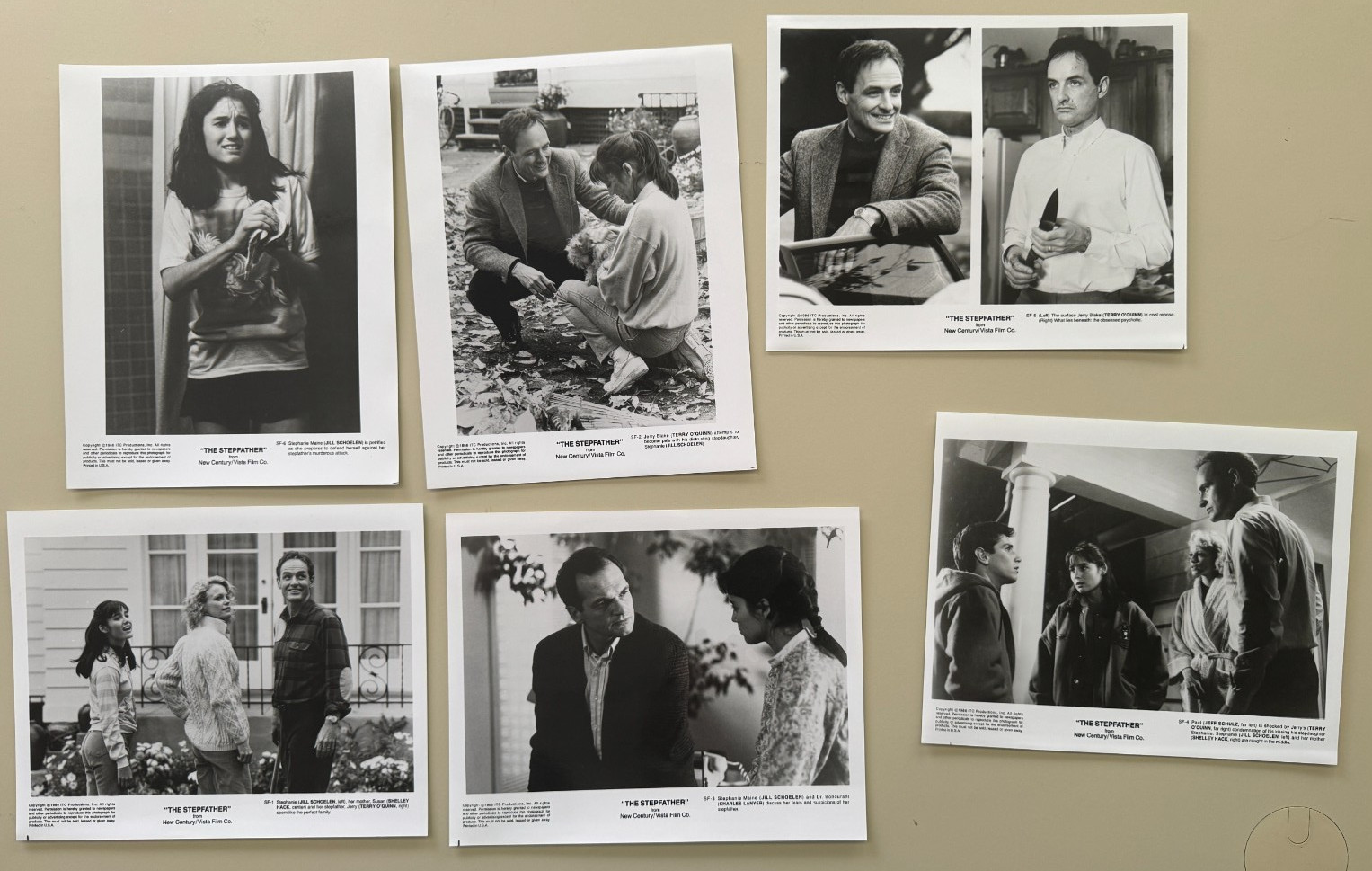 The Stepfather 1987 Terry O’Quinn Original Studio Press Photos