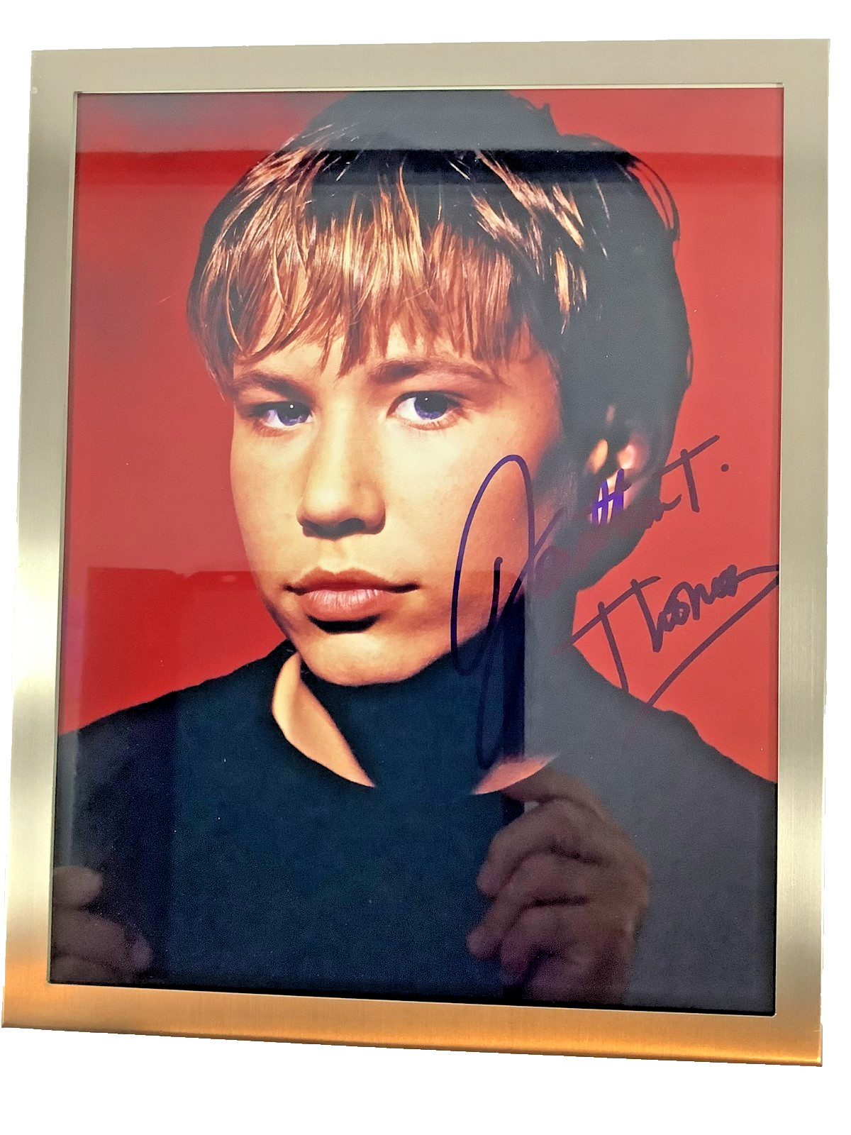 JONATHAN TAYLOR THOMAS TELEVISION SITCOM HOME IMPROVEMENT AUTOGRAPH FRAMED PHOTO