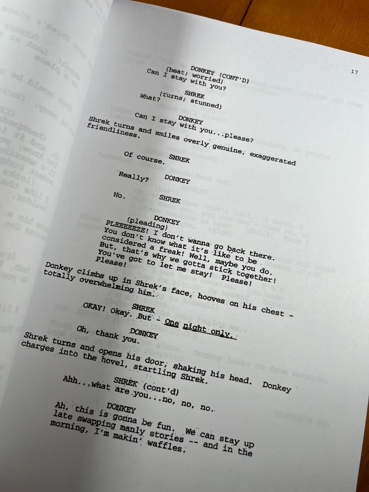 Shrek Script Cast-Signed- Autograph Reprints- 110 Pages- Full Script- Mike Myers