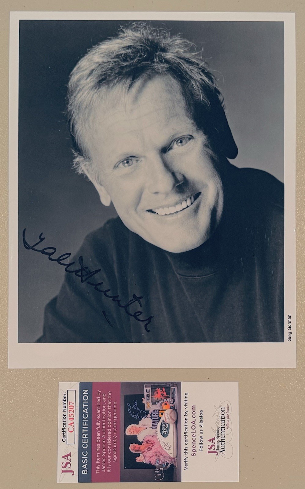 Tab Hunter Signed Autographed 8×10 Photo JSA Cert Grease 2 Damn Yankees