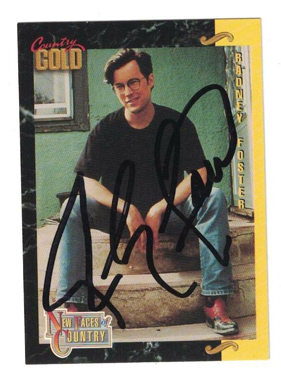 Radney Foster Signed Autographed 1993 Country Gold CMA Card Musician Singer