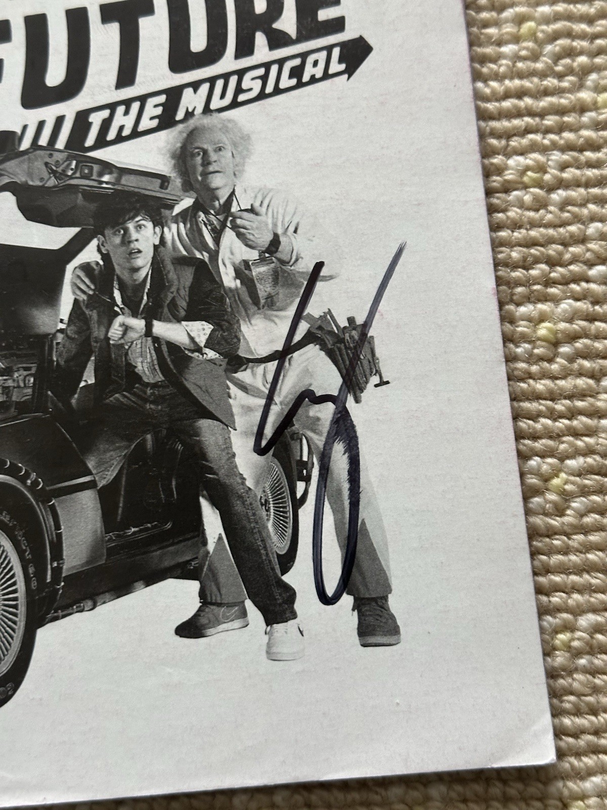 Back To The Future Casey Likes Signed Broadway Playbill SEE ALL PHOTOS