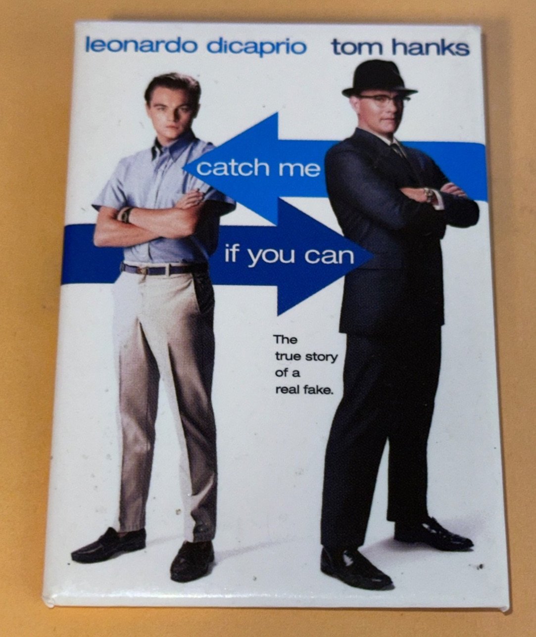 Catch Me If You Can Movie Pin Leonardo Dicaprio Tom Hanks Film Promo Button