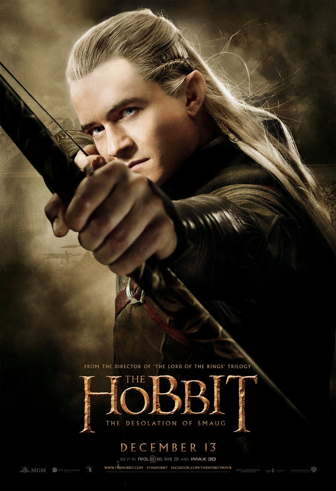 The Hobbit movie poster (d) The Desolation Of Smaug – 11 x 17 – Orlando Bloom