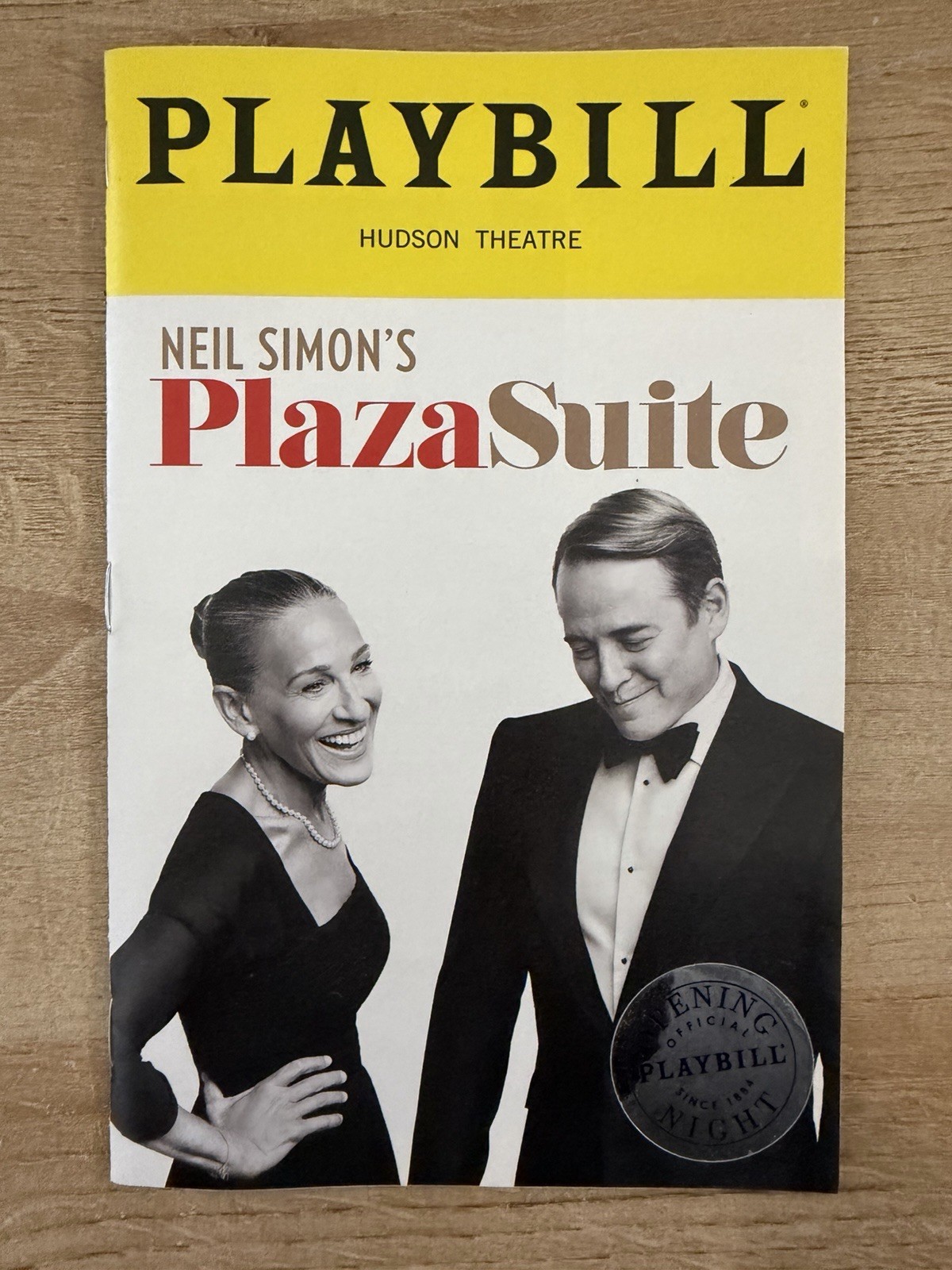 Playbill OPENING NIGHT Program – Neil Simon’s Plaza Suite ￼ ￼