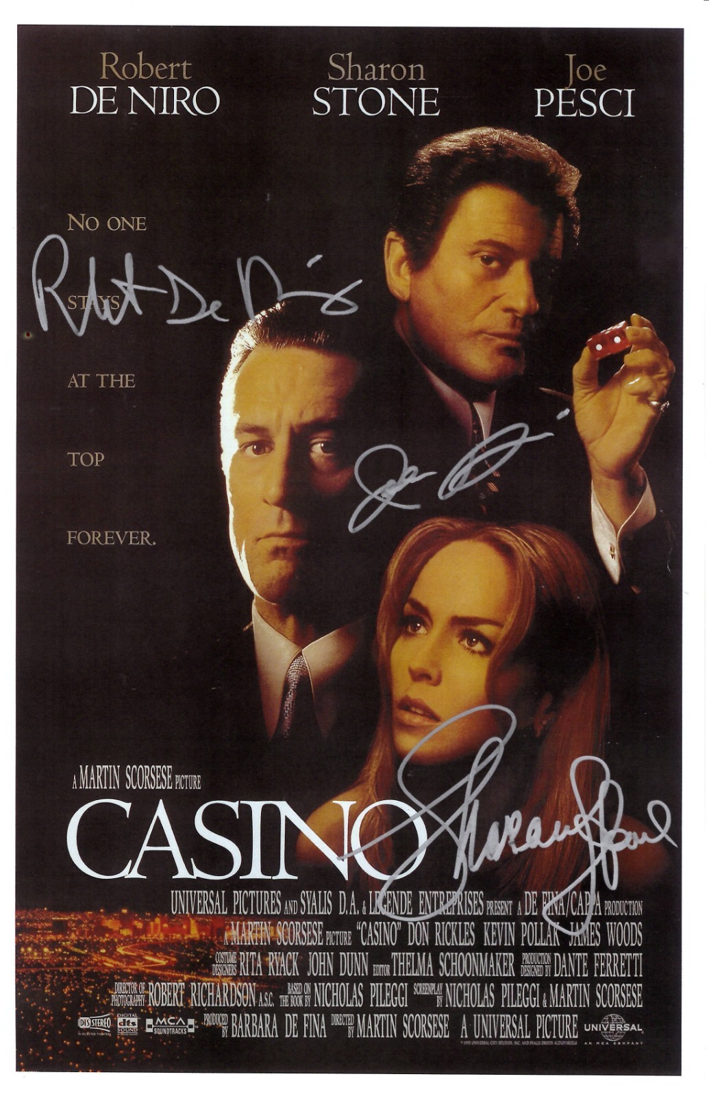 CASINO Signed Poster 11×17 Artist