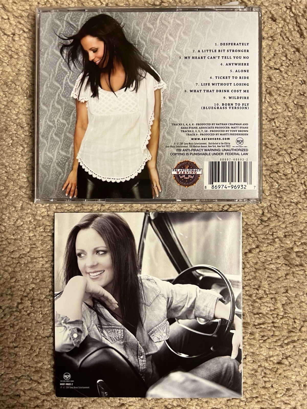 Sara Evans Cd Stronger Signed / Autographed 2011 Sony Music / RCA – Hype Sticker