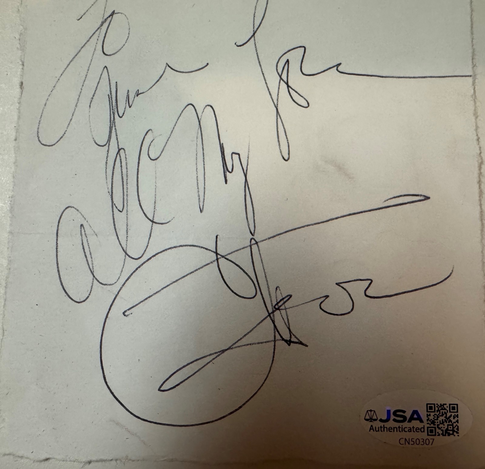 Cher American Singer & Actress Signed 4 x 5 Paper Autograph 1978