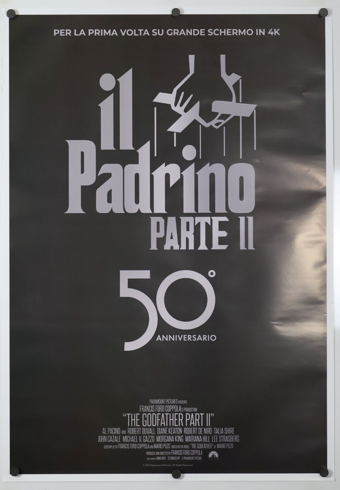 The Godfather 2 original movie poster 27×40 INTL Italian one-sheet Rerelease 50