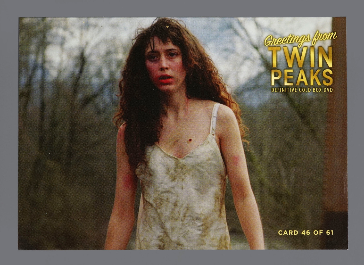 TWIN PEAKS – RARE GOLD BOX DVD POSTCARD No.46 – RONETTE PULASKI (DAVID LYNCH)