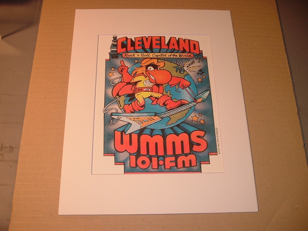 Cleveland Buzzard WMMS 101*FM “Rock n Roll Capital” 11 x 14 Matted Print