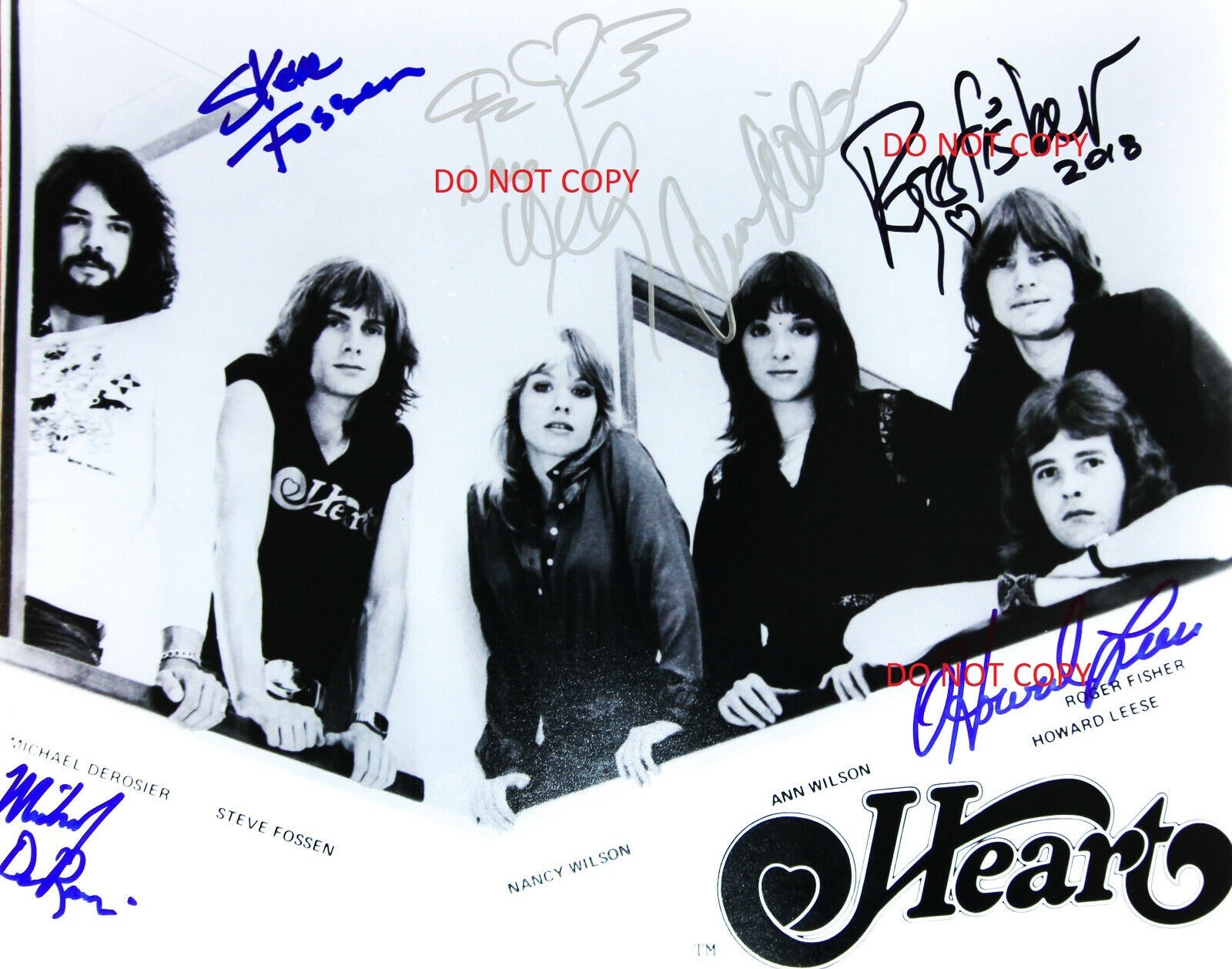 HEART- Ann & Nancy Wilson Autographed Signed 8×10 Reprint Photo #2 !!