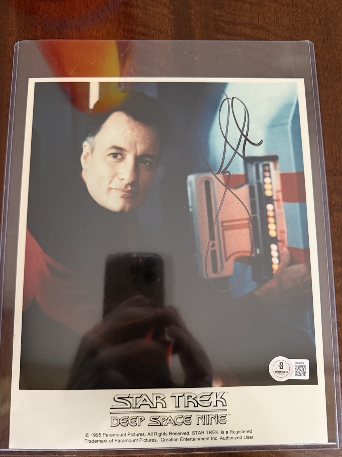 John de Lancie Autographed Hand Signed in Person Star Trek TNG “Q” Beckett COA
