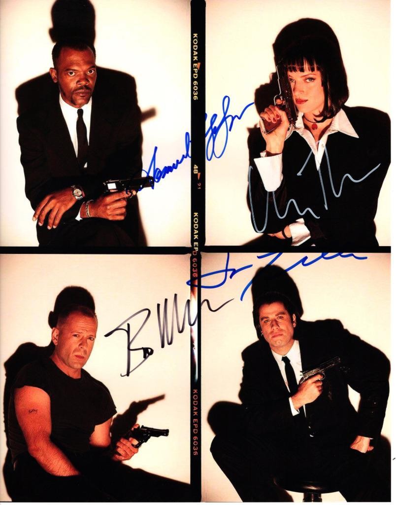 Samuel L Jackson Thurman Willis +1 signed 11×14 Photo autographed Picture w/ COA