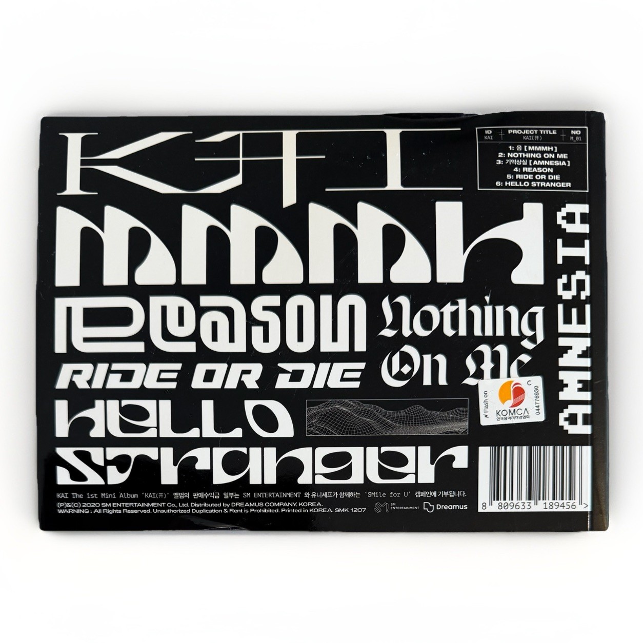 KAI 1st Mini Album KAI [开] FLIP BOOK Ver. CD, Picture Book, 2 Postcards