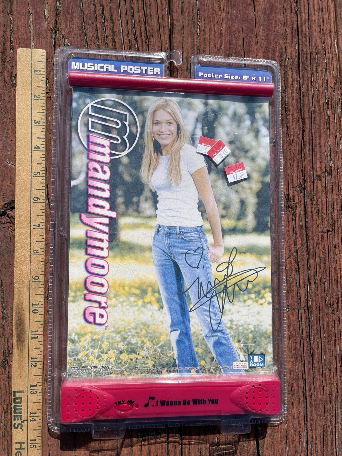 Mandy Moore Yaboom Sealed Musical Poster 2000 I Wanna Be With You