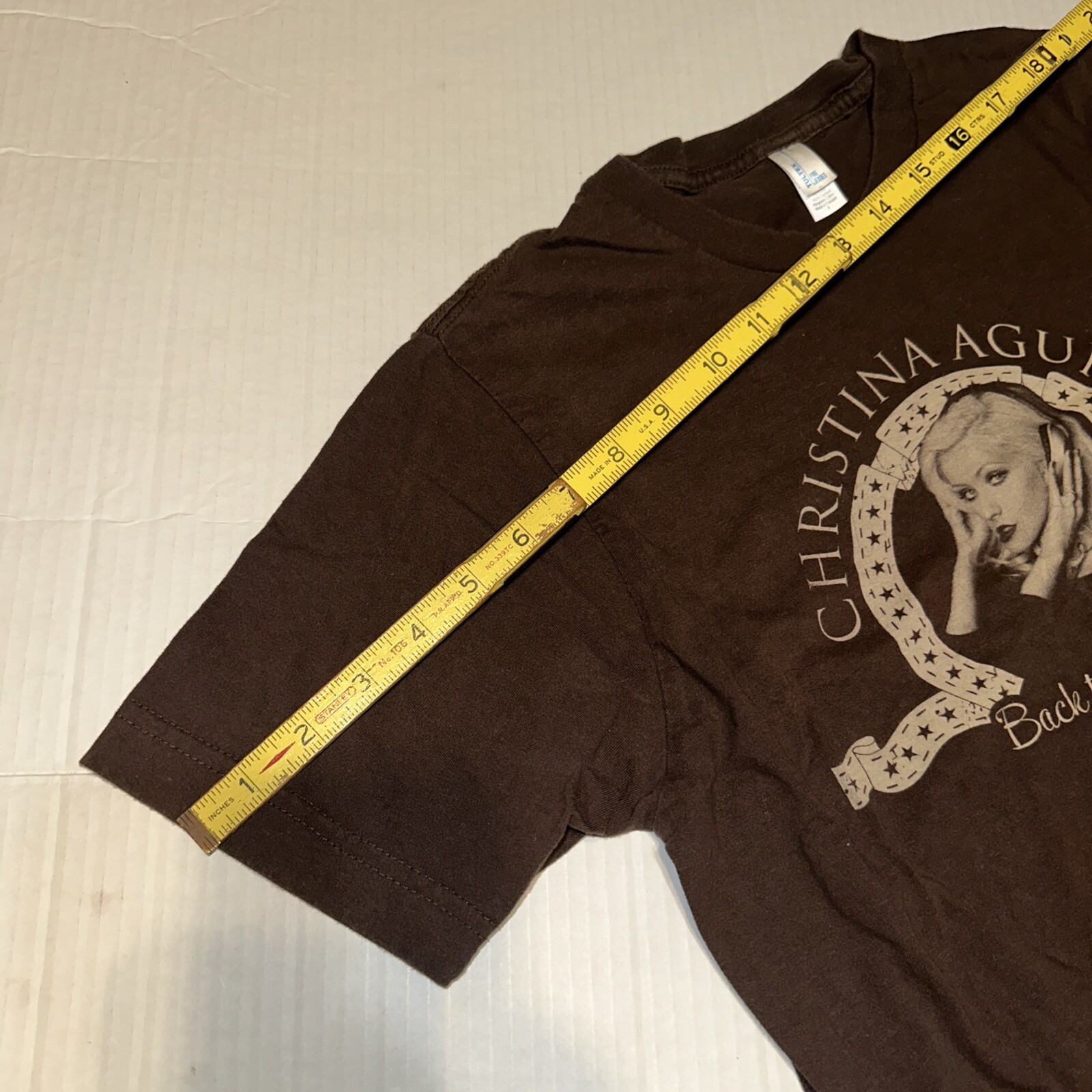 Christina Aguilera Back To Basics Tul Tex Brown Women’s Small Shirt