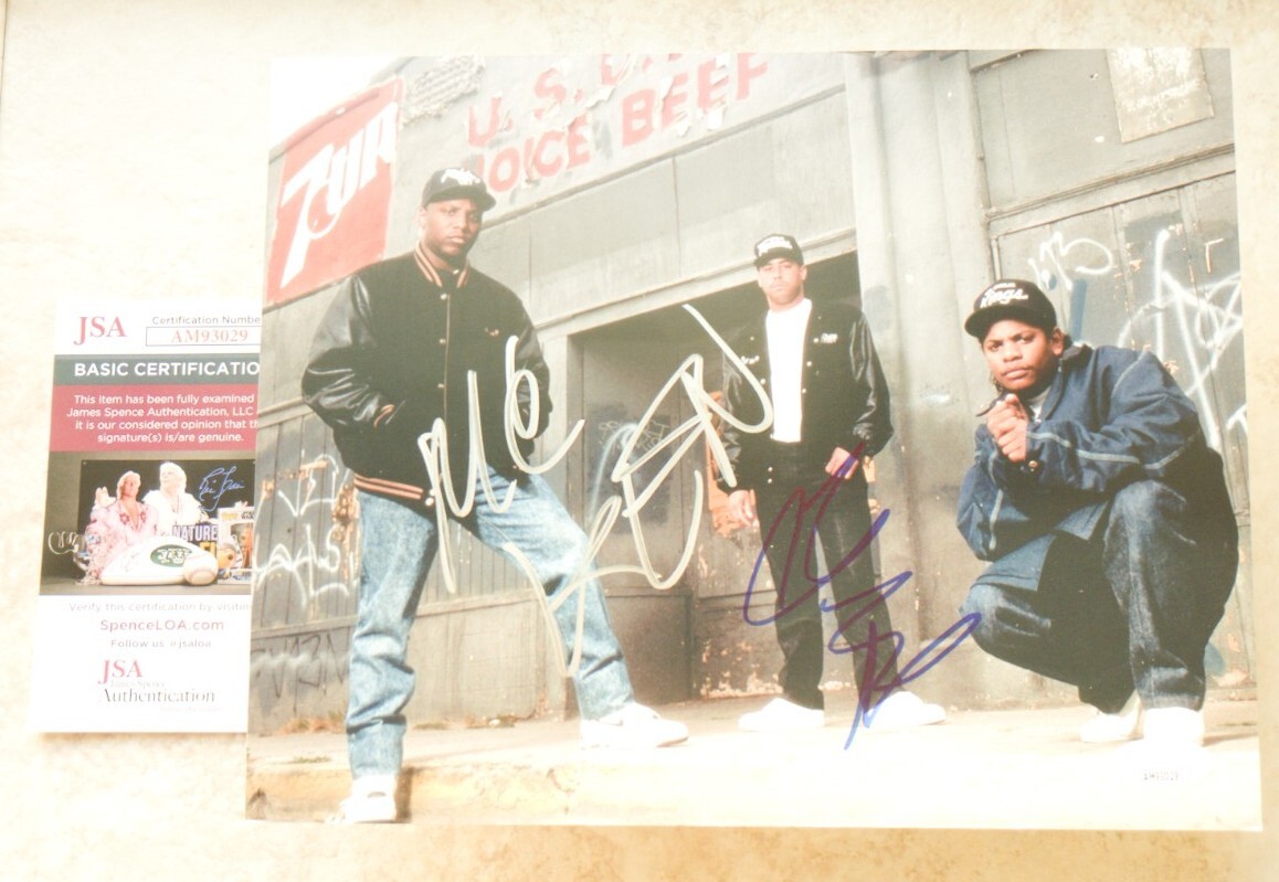 N.W.A. MC Ren & Yella SIGNED 8X10 Photo PSA/DNA RAP HIP HOP