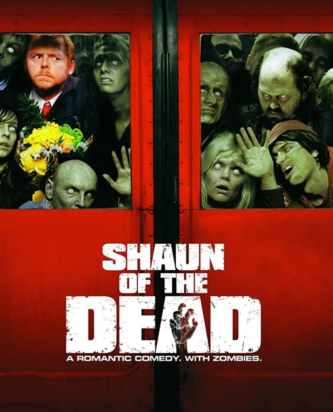 2004 Shaun Of The Dead Movie Poster 11X17 Simon Pegg Nick Frost Kate Ashfield 🍿