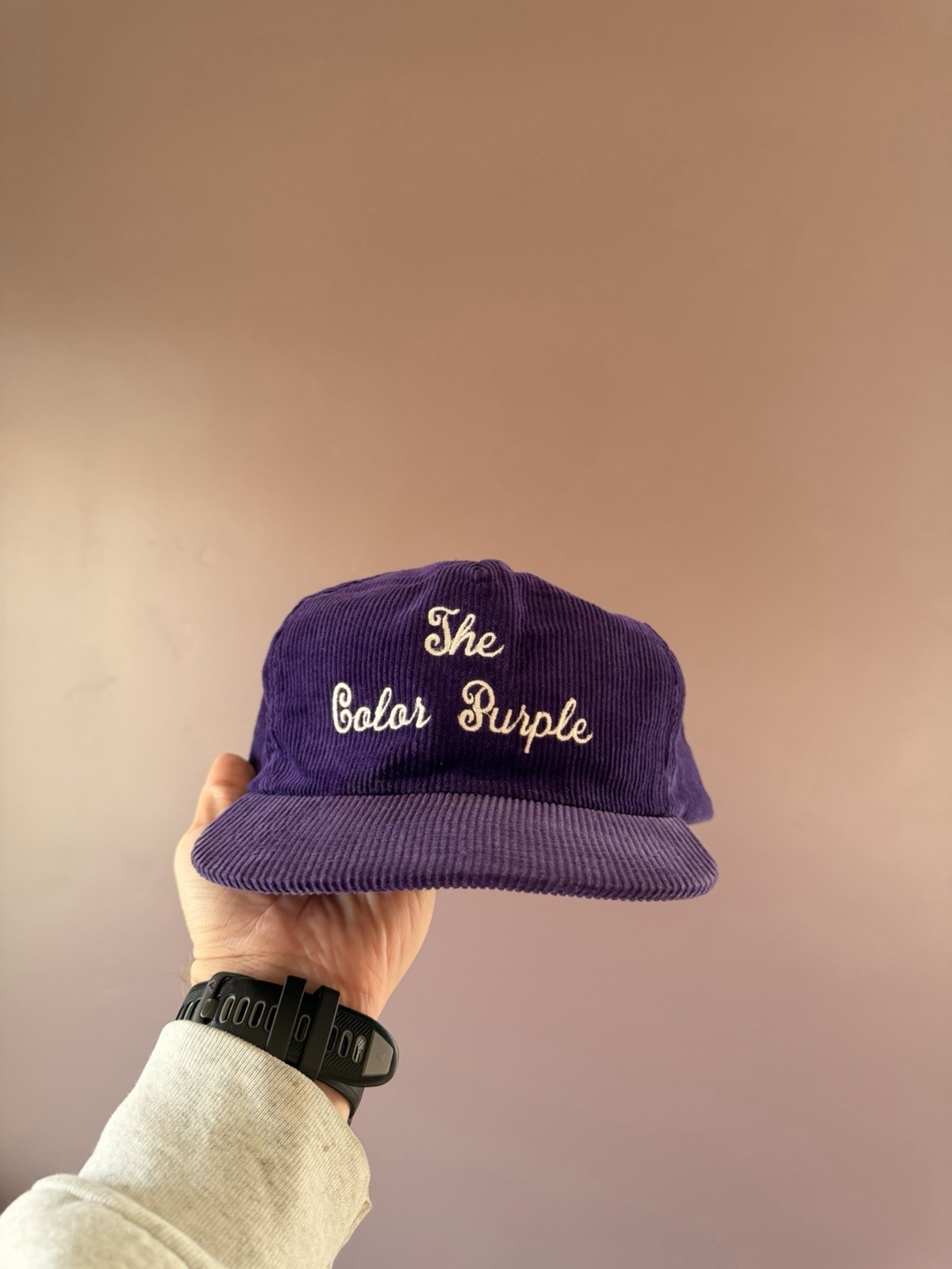 VERY RARE Vintage The Color Purple Purple Corduroy Snapback Hat