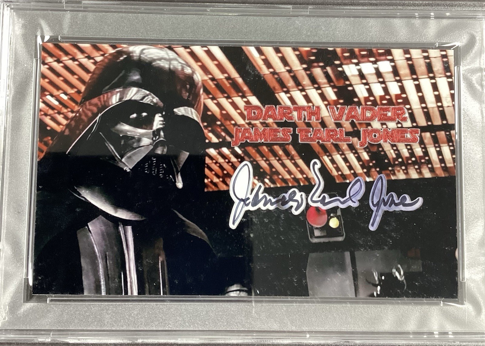 James Earl Jones Signed Custom Card Cut Darth Vader Star Wars Autograph PSA/DNA