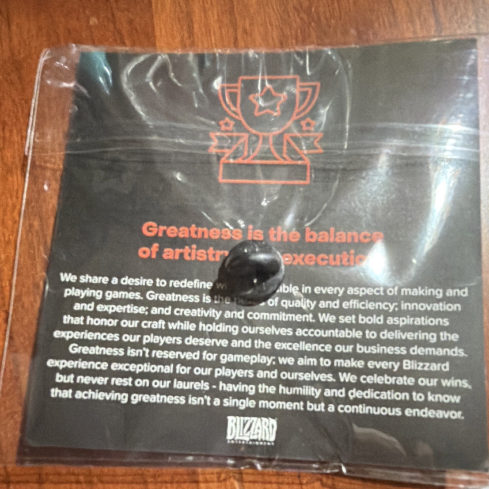 Blizzard Entertainment Values Pin Badge Set – Strength, Passion, Curiosity
