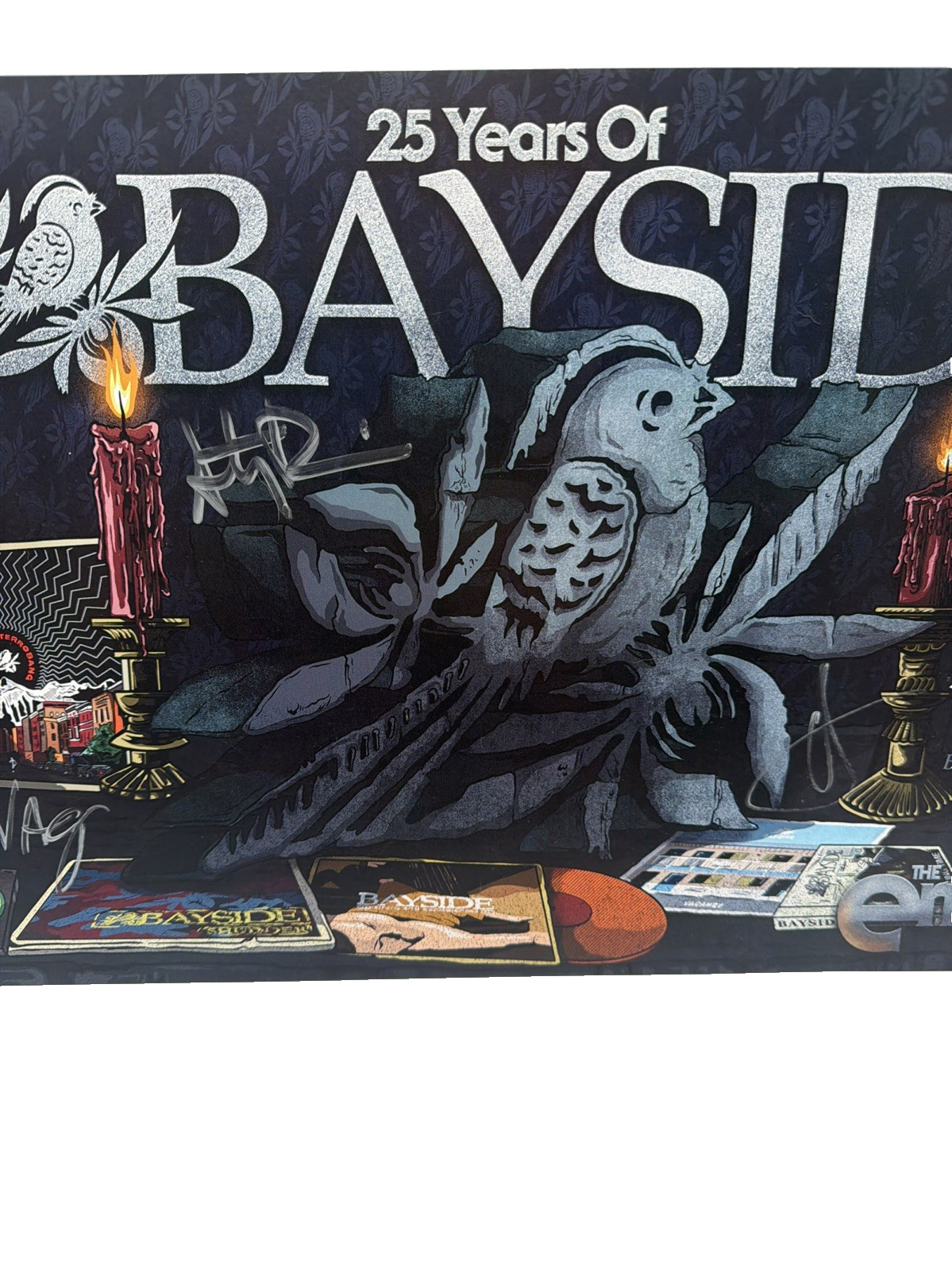 Signed Bayside Errors Tour 2025 VIP Poster Print + Record Autographed Band