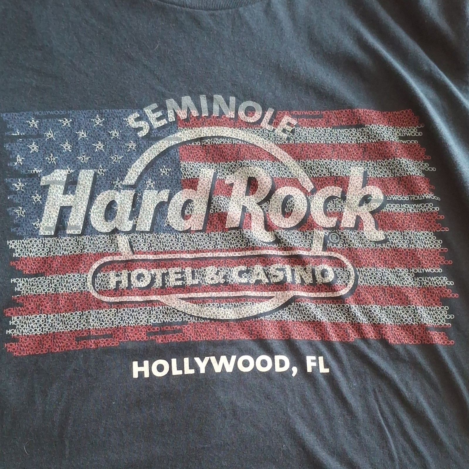 Hard Rock Hotel & Casino Hollywood FL Seminole 100% Cotton T-Shirt Size S