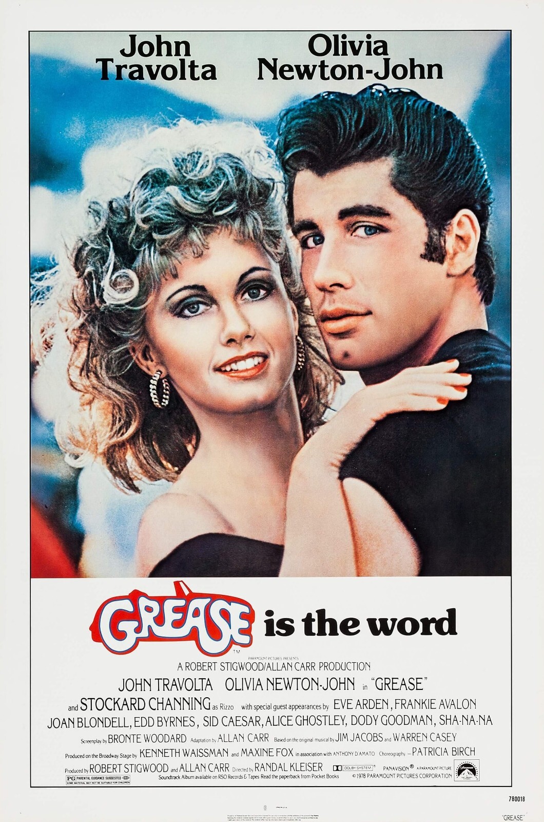 1978 Grease Movie Poster 11X17 Danny Zuko Sandy Rizzo John Travolta 🎵🍿