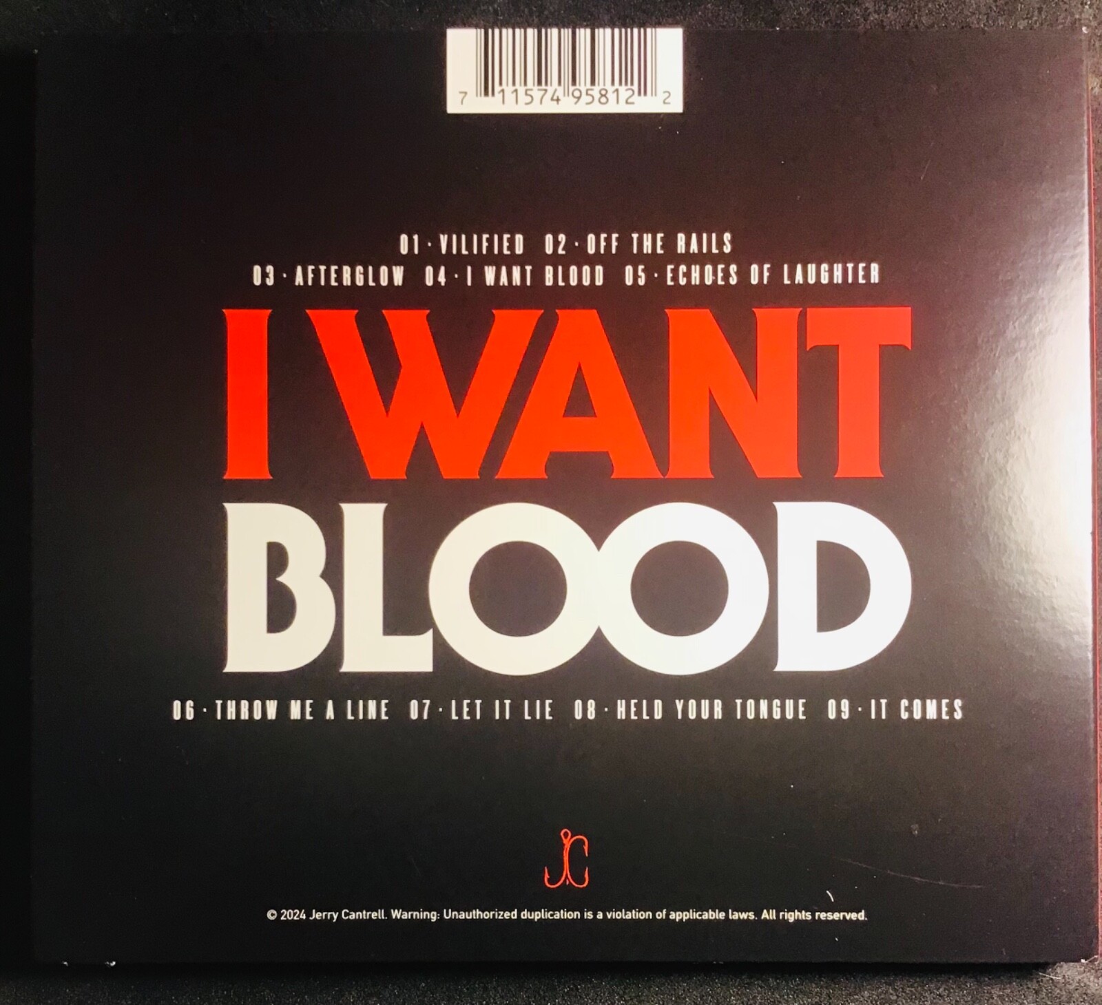 JERRY CANTRELL signed autographed auto NEW I Want Blood CD Alice In Chains AIC