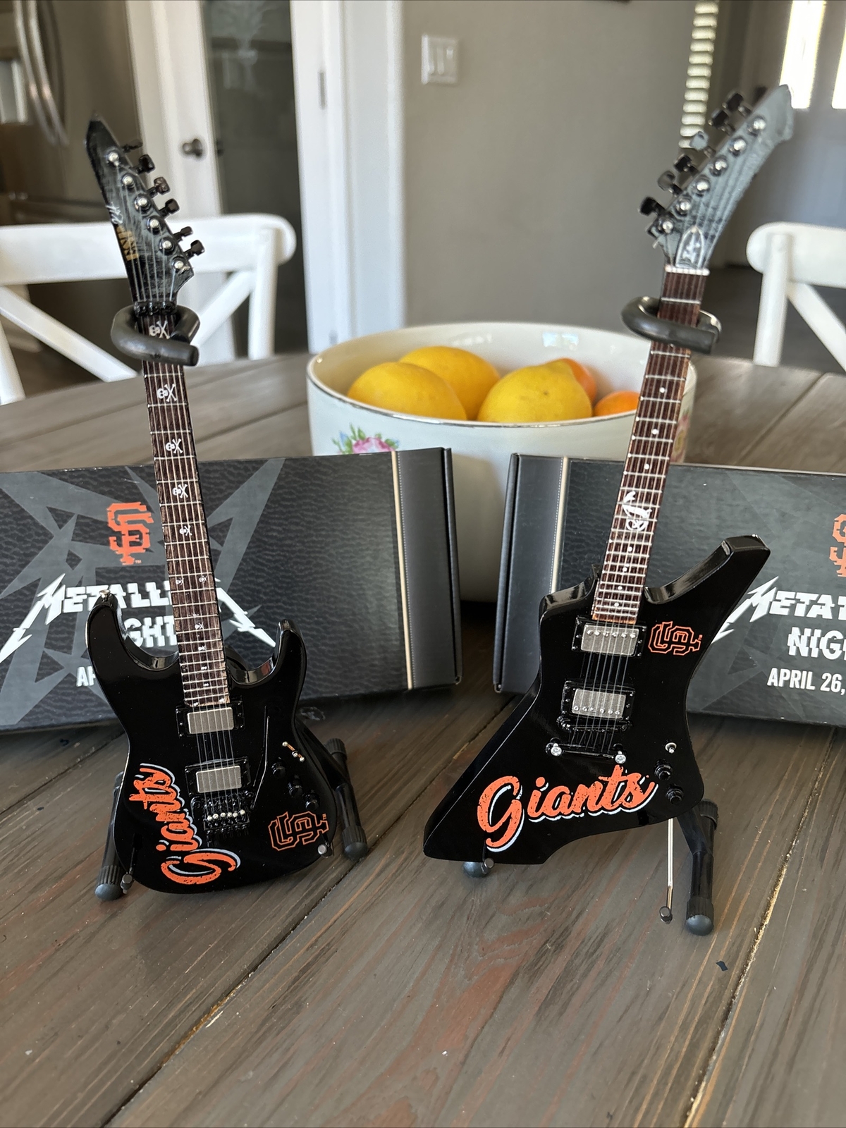 San Francisco Giants Metallica Mini Guitar Set SGA VIP Rare