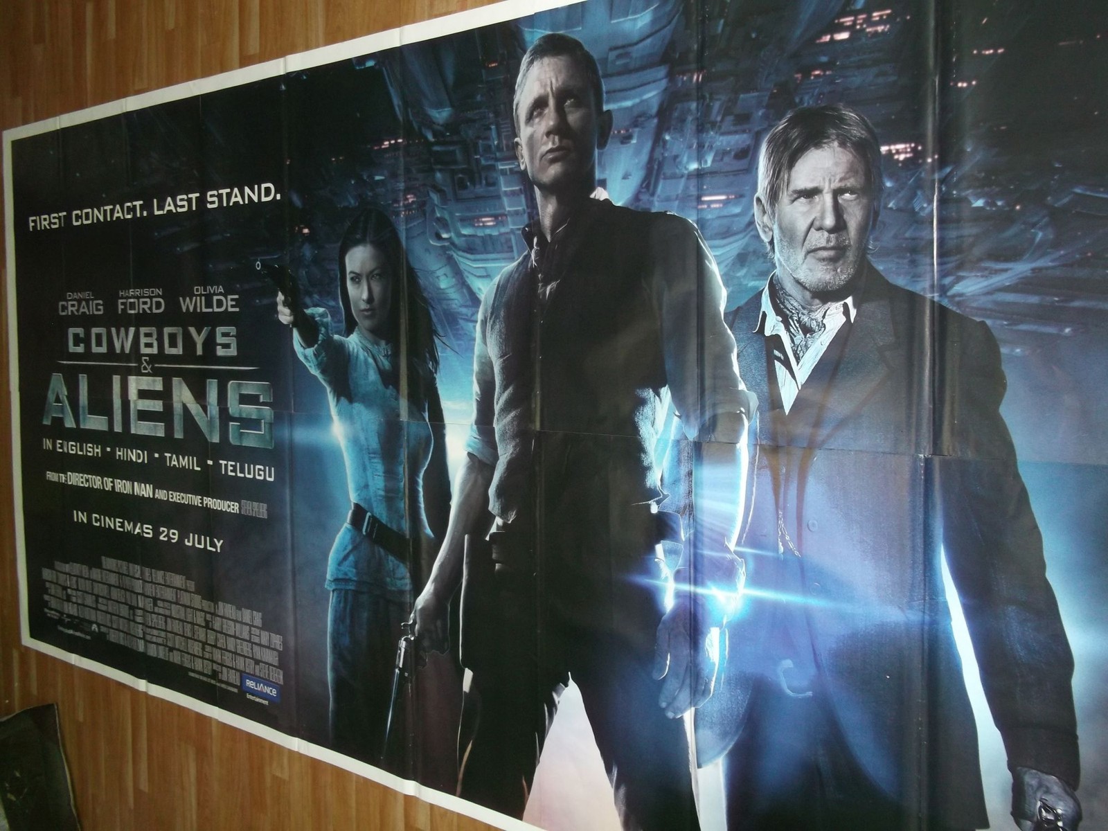 Cowboys & Aliens Daniel Craig Harrison Ford 2011 Orig 6 Six Sheet POSTer India