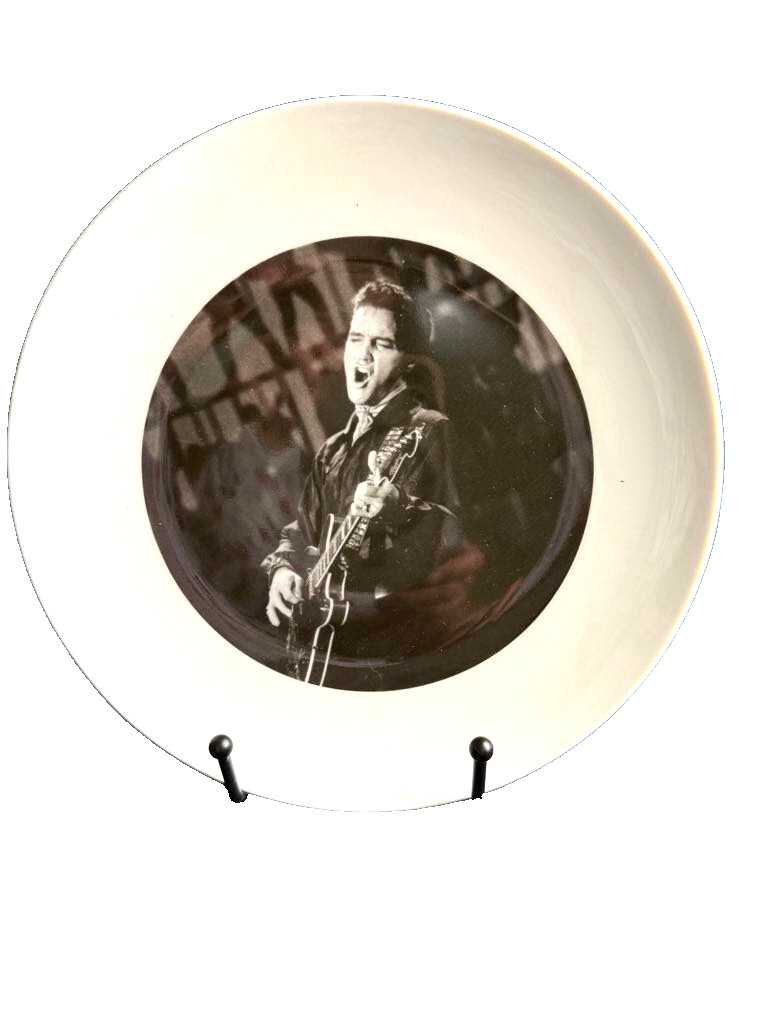 Elvis Presley Collector Plate possible 2016 Black and White Image Elvis